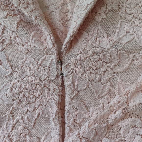 INC International Concepts Woman 2x Blazer Light Pink Lace - Picture 9 of 12